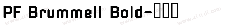 PF Brummell Bold字体转换